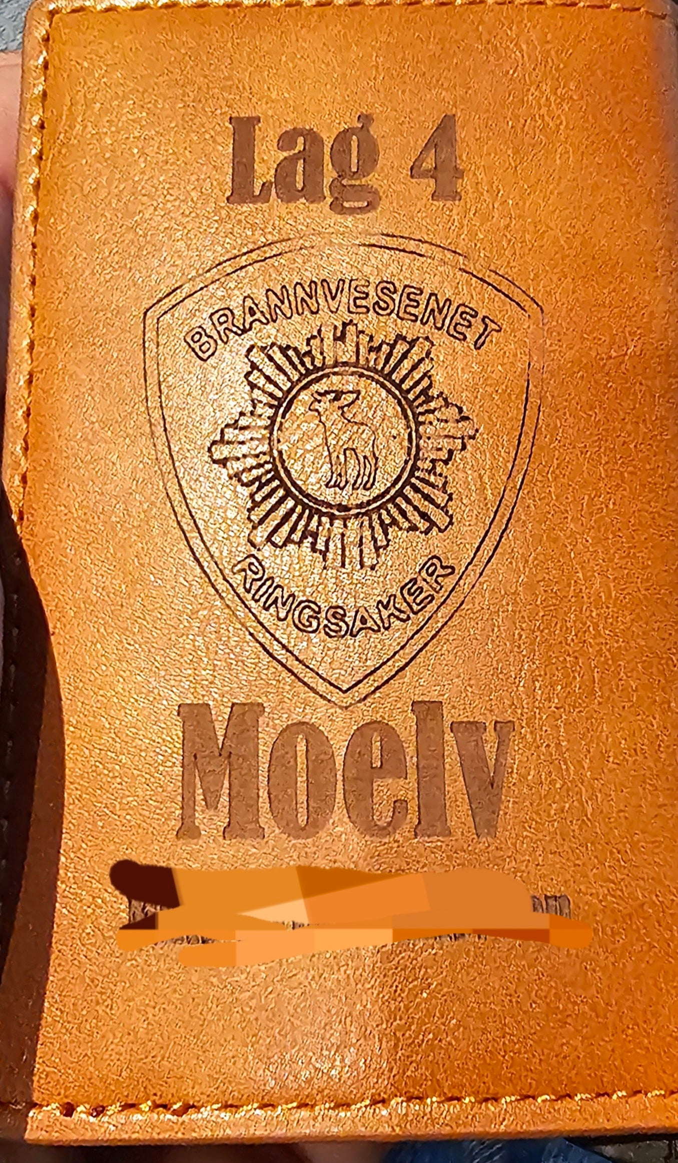 Lasergravert Kortholder